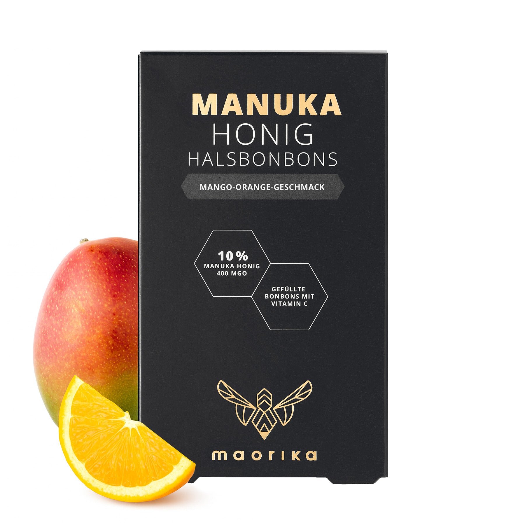 Manuka Halsbonbons - Mango Orange
