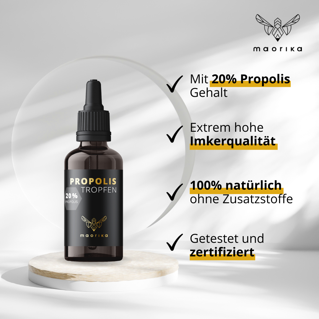 Manuka Honig MGO 550+ Gratis Propolis Tinktur