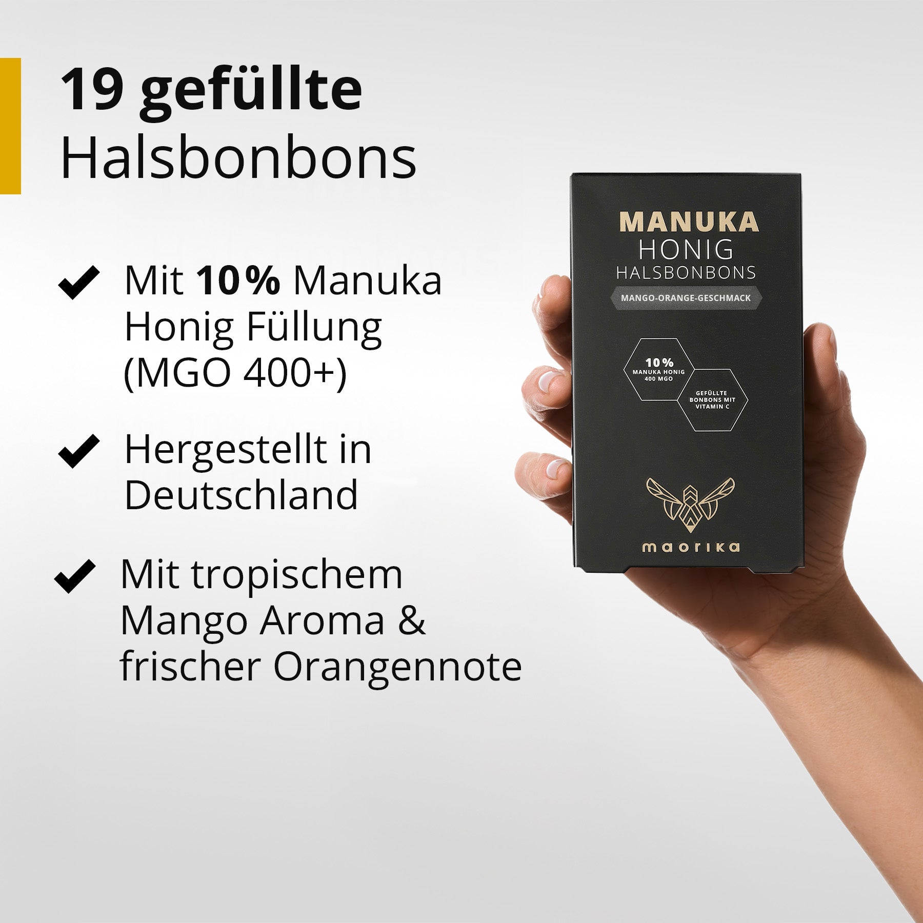 Manuka Halsbonbons - Mango Orange