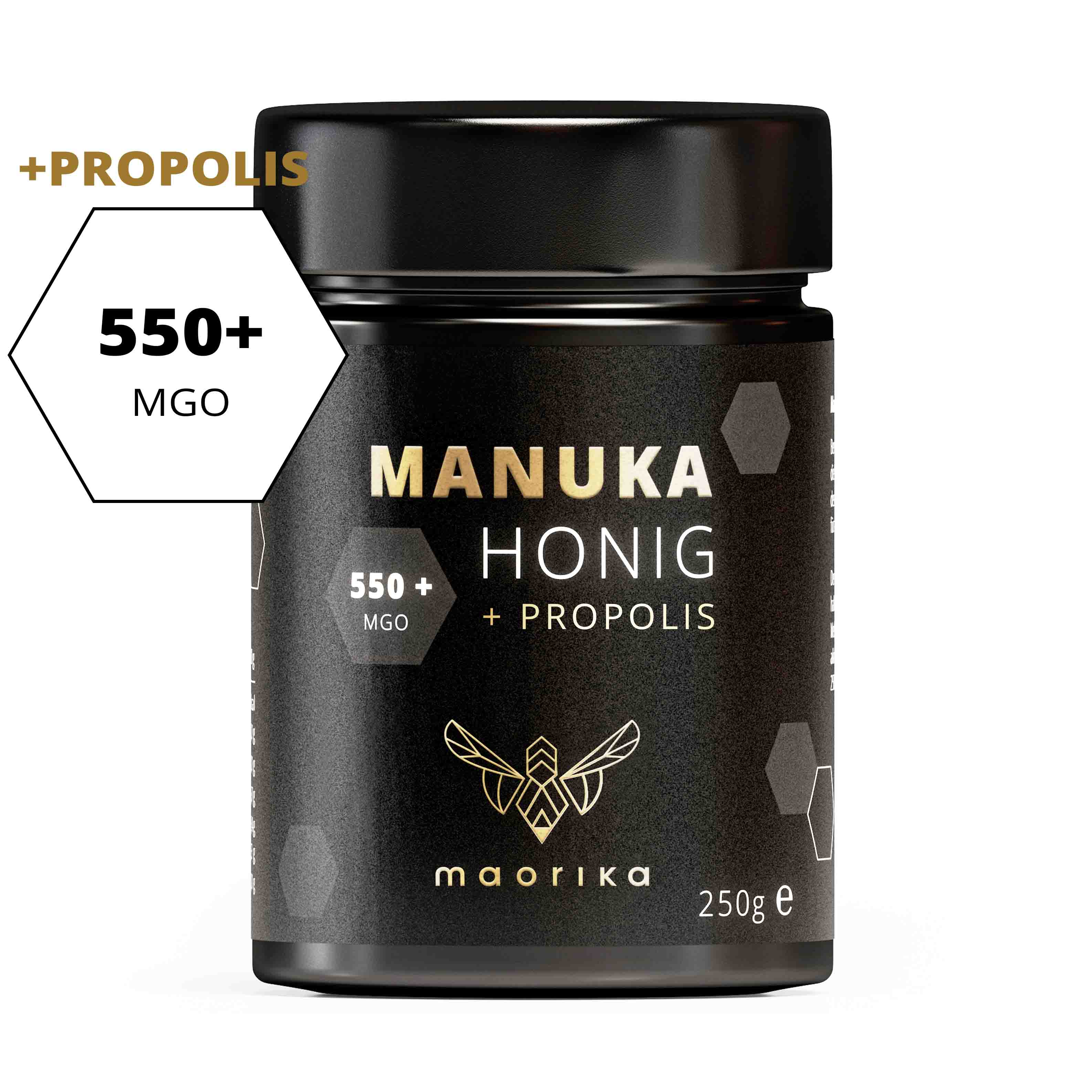 Miel de Manuka MGO 550+ avec teneur en propolis