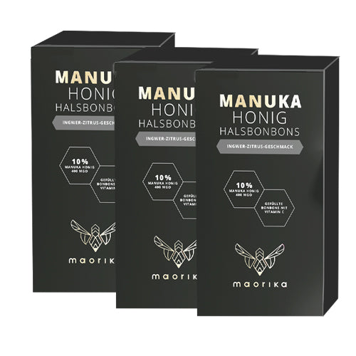 Manuka Halsbonbons - Ingwer Zitrus