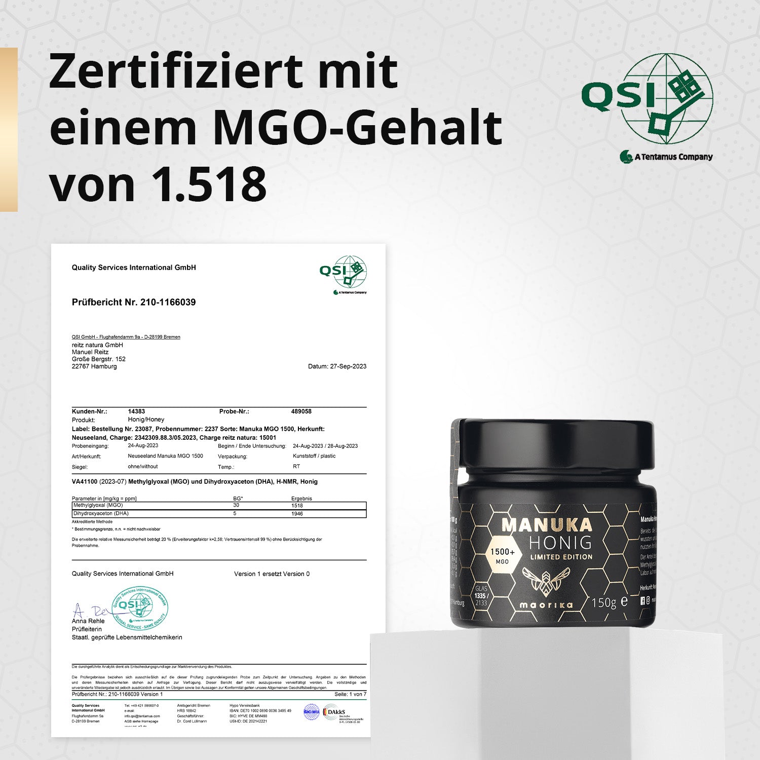 Miel de Manuka MGO 1500+